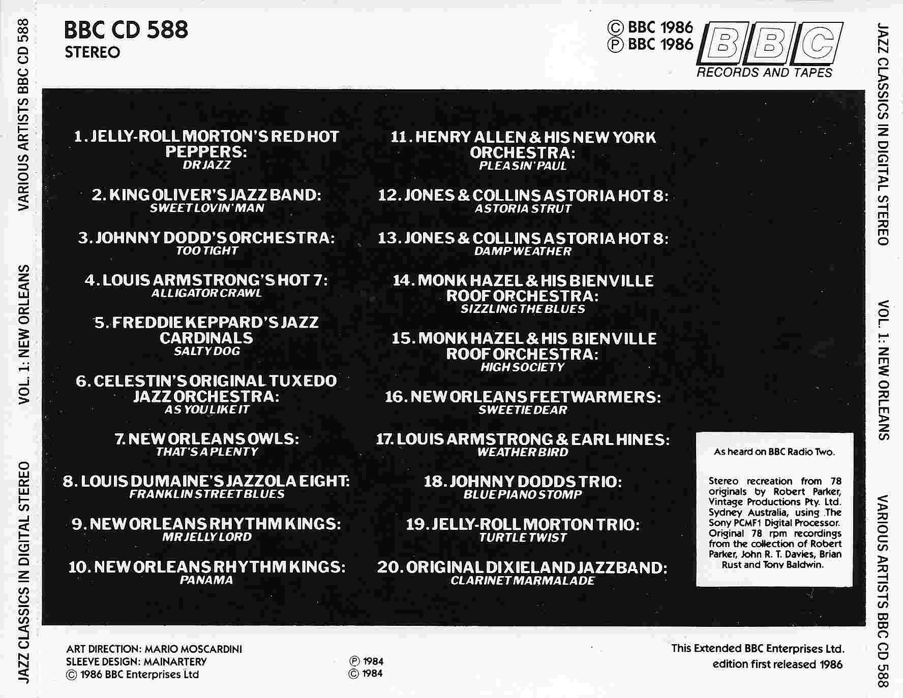 Back cover of BBCCD588